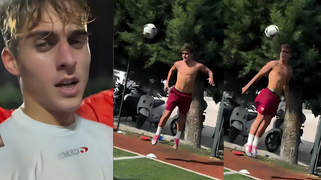 Davide Bonolis, figlio di Paolo, brilla nella Kings League e sogna la Serie A: allenamento ad alta intensità mostrato sui social