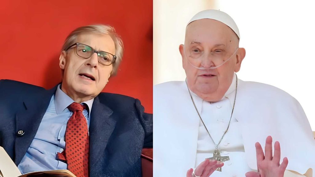 Sgarbi su Instagram commemora Papa Francesco: Un destino legato a Cristo