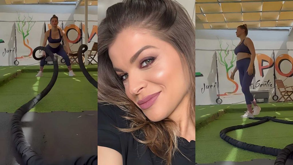 Alessandra Amoroso: allenamento con le funi anche in dolce attesa, un esempio di sport in gravidanza