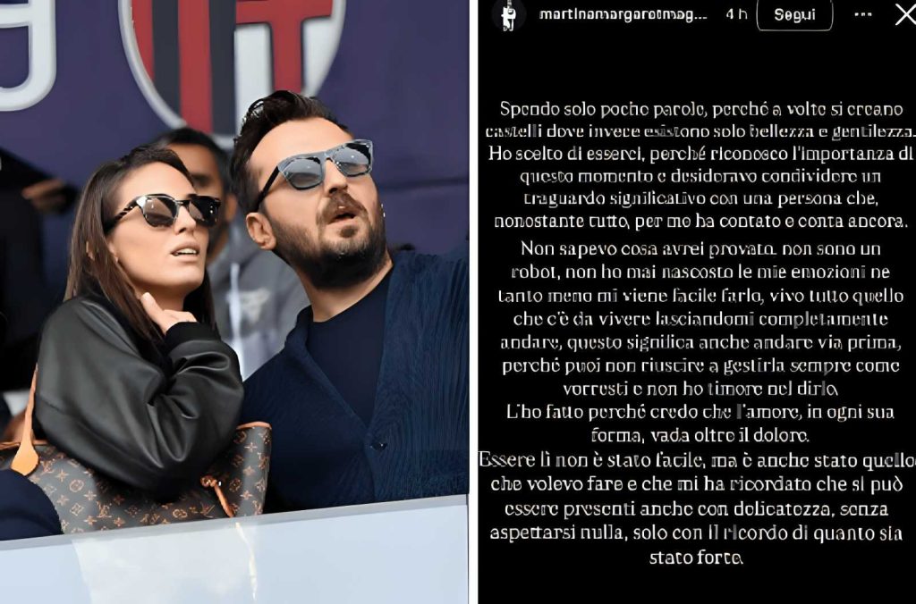 Martina Maggiore emozionata a San Siro: L’amore per Cesare Cremonini rimane