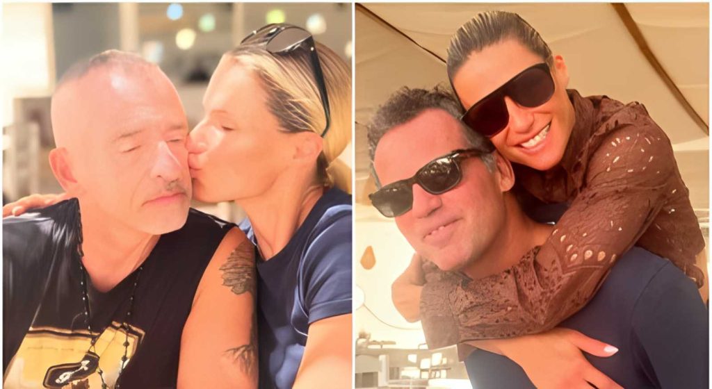Michelle Hunziker in Grecia: bacio a Eros Ramazzotti e amore con Nino Tronchetti Provera
