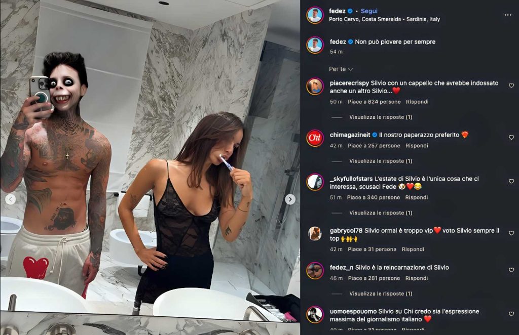 Fedez innamorato: nuova fiamma Giulia Honegger e la risposta a un fan su Chiara Ferragni