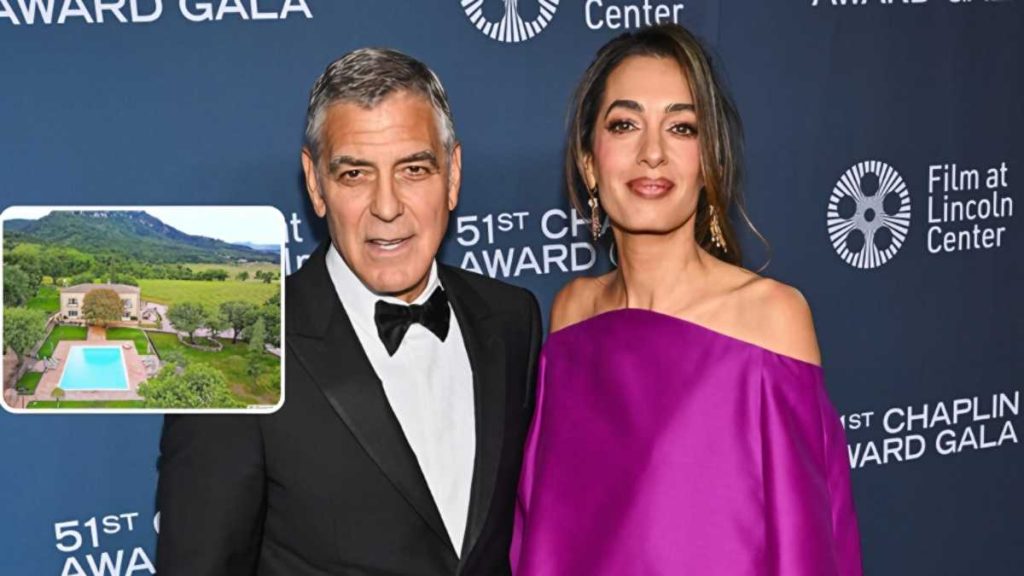 George Clooney abbandona la casa in Francia a causa degli incendi